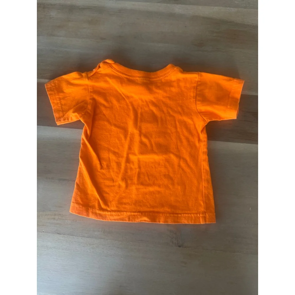 Baby Orange Short Sleeve Tee Size 6 Months Cotton